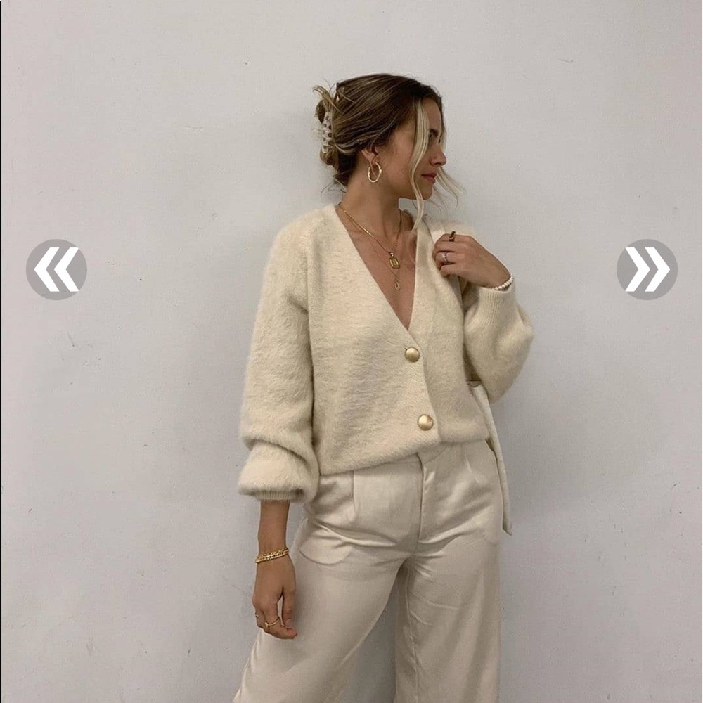 MERLO CARDIGAN CREAM
